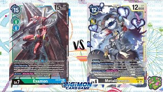 DIGIMON TCG Local match Examon BlueGreen vs MetalEtemon Black  PIEDRA BRUJA [upl. by Tiff]