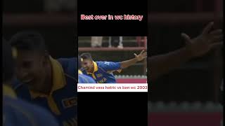 Chaminda vaas hat trick bangladesh shorts cricket worldcuprecords [upl. by Reis332]