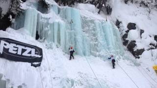 Speed Climbing during the 2014 Rjukan Ice Festival Martin Skaar Olslund [upl. by Lela]