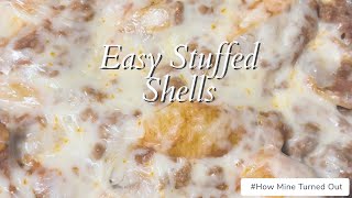 Easy Stuffed Shells Full Video Recipe [upl. by Landes]