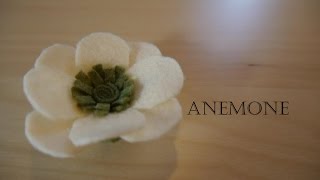 How to make felt flowers  Anemone easy [upl. by Michail]