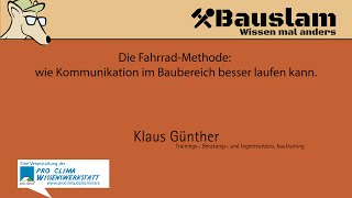 Die FahrradMethode wie Kommunikation im Baubereich besser laufen kann [upl. by Schriever691]