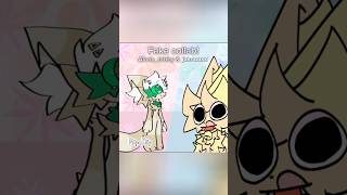 FAKE COLLAB WITH Alariatabby‼️  julmuuxx  shorts art animation youtube collab [upl. by Ennylyak]