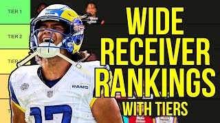 Top 20 Wide Receivers Rankings amp Tiers  2024 Fantasy Football [upl. by Mcquade]