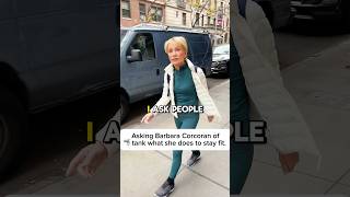 Asking BarbaraCorcoranOfficial what she does for her workouts workout hometour nyc fitness [upl. by Alekat]