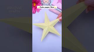 Cute paper star ⭐ diy craft art papercraft innovacrafts [upl. by Irved]