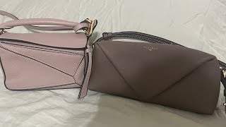 review and comparison of Fleuron Trinity to Loewe Puzzle bag in mini [upl. by Manning]