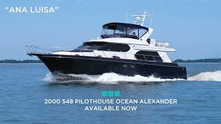 2000 548 Pilothouse Ocean Alexander – Available Now [upl. by Namolos994]