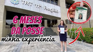 6 MESES DE TRT  experiência pós posse no cargo de técnica judiciária  informações dos benefícios [upl. by Ennovyhs]