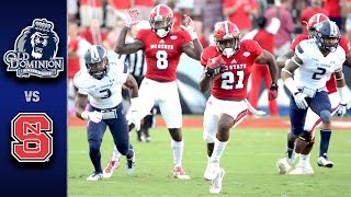 NC State vs Old Dominion Football Highlights 2016 [upl. by Enived764]