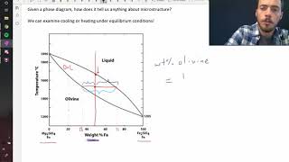 Using the lever rule in a phase diagram to determine phase fraction [upl. by Wilona277]