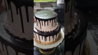 15Kg Chocolate cake design Double story Homemade cake Bakery style 😱birthdaycake cake video 🤩 [upl. by Odidnac]