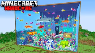 I Built an AQUARIUM in Minecraft Hardcore [upl. by Persian]