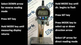 Mitutoyo Indicator Setting Changing Direction [upl. by Caras]