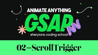 Use ScrollTrigger  Complete GSAP Course  Part 2 [upl. by Ahsuatal]