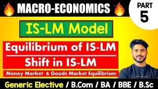 ISLM equilibrium  shift in ISLM Curve Macroeconomics  GE BCom BA Bsc DU Sem2 [upl. by Tunnell357]