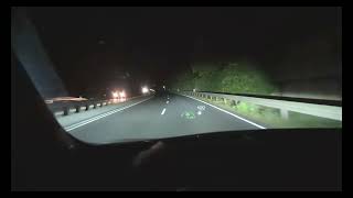 Nissan Qashqai J12 Matrix LED Adaptive High Beam  Adaptive LED Headlight In Action  4K [upl. by Latisha]