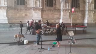 Amazing jam session A Girl Randomly Joins Street Musician for a spontaneous jam [upl. by Fortier]