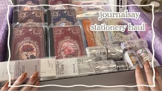 【Unboxing】開封してコラージュする＊stationery haul 📦 journalsay ASMR [upl. by Nohj755]