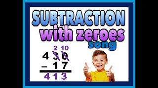 How to SUBTRACT with ZEROES song [upl. by Aihsiym171]