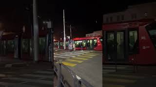 Tram di notte Venezia ACTV2 LINEE20KM PERCORSO VELOCITÀ MAX 70 KM h [upl. by Ertemed887]