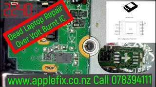 Everis Laptop Dead repair laptop repair in hamilton nz faulty over volt protection IC AppleFix [upl. by Manon708]