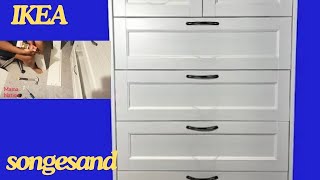 IKEA SONGESAND 6 Chest Drawer Hack assembly flat packed [upl. by Idnas]