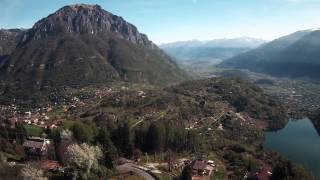 Lago Moro visto dal santuario della Madonna della Neve di Anfurro BS  Drone Cheerson CX20 [upl. by Gwennie]