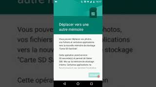 Comment déplacer vos Applications et Jeux vers votre carte SD sur smartphone Android Nougat [upl. by Ilesara]