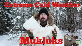 Extreme Cold Weather Mukluks Military Surplus Perfect for Snowshoeing [upl. by Ulland]