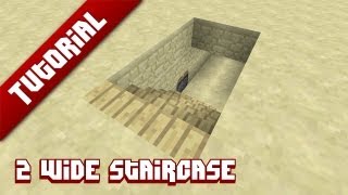 Minecraft Tutorial 2 Wide hidden staircase [upl. by Sunderland947]