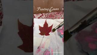 Painting on leaves 🍁 🎨 [upl. by Chui]