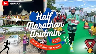 Finish Half Marathon di event Arutmin Borneo Run 2024 yg mem BAGONGKAN … 🔥🔥🔥 👏👏👏🏃🏼‍♀️🏃🏼‍♀️ [upl. by Attennod]