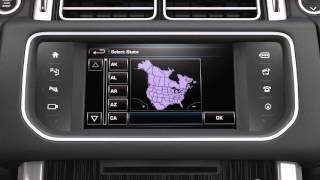 GPS Navigation System  Range Rover Evoque  Land Rover USA [upl. by Elolcin]