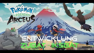 Pokemon Legenden Arceus Entwicklung Zubat  Golbat  Iksbat [upl. by Niamrej]