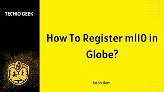 How To Register ml10 in Globe [upl. by Anide306]