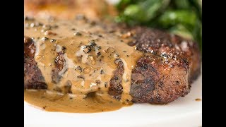 Steak with Creamy Peppercorn Sauce [upl. by Eila529]