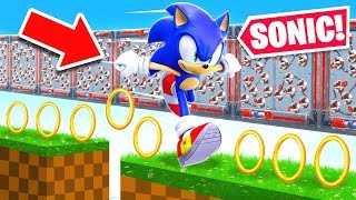 100 STAGE SONIC THE HEDGHOG DEATH RUN in FORTNITE [upl. by Pappano]