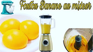 Foutou Banane au mixeur super facile et rapide avec seulement deux ingredients [upl. by Hallee]