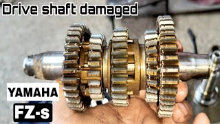 YAMAHA Fzs drive shaft change [upl. by Alinna]