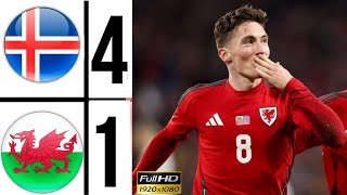 Full Time Wales Qualified To League A  Wales vs Iceland 41 Highlights  UEFA Nations League 2024 [upl. by Abby442]