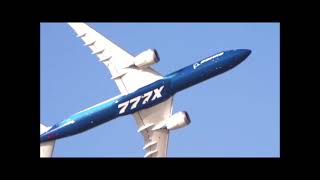 Boeing 777X at 2021 Dubai Airshow [upl. by Schulze]