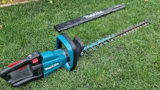 Makita hedge trimmer 18v DUH751 review [upl. by Soirtemed]