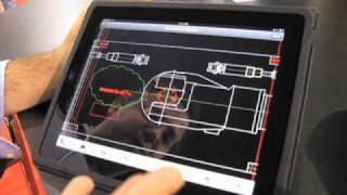 AutoCAD WS for iPad demo [upl. by Cayla]