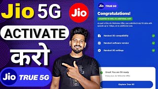 how to activate jio 5G unlimited data  jio 5g kaise activate kare  fail tech [upl. by Ilajna]