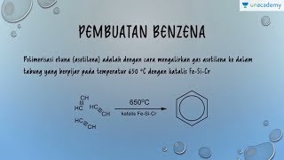 Benzena Kimia  SBMPTN UN SMA Pembuatan dan Reaksi Benzena [upl. by Hanoj]