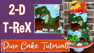 Make This TRex Dinosaur Cake [upl. by Forelli]