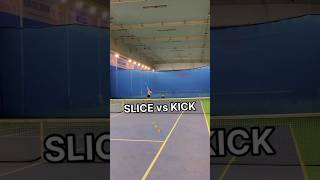 SLICE vs KICK SERVE  KEY DIFFERENCE👌tenfitmen tennisserve tennistips tenniscoach tennispro [upl. by Dougherty155]