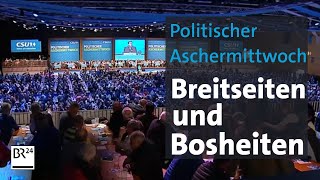 Parteien teilen aus am politischen Aschermittwoch  BR24 [upl. by Socem]