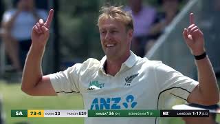 Jamieson and spin to win in the Bay  DAY 4 HIGHLIGHTS  BLACKCAPS v South Africa  Bay Oval [upl. by Yzdnil]